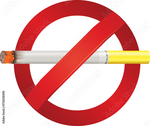 no smoking. vector or illustration design