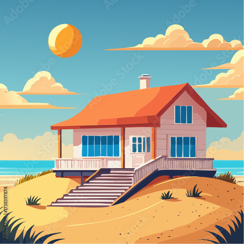 Real estate Beachside bungalow steps away from sand dunes