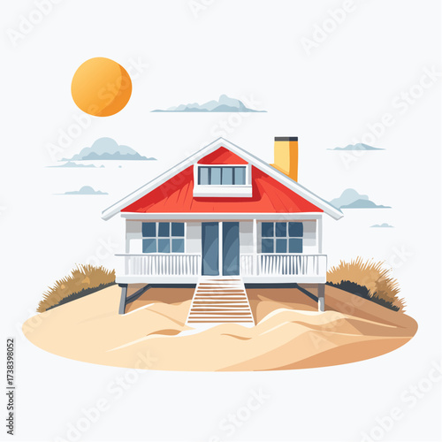 Real estate Beachside bungalow steps away from sand dunes