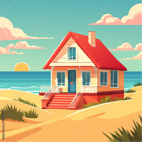 Real estate Beachside bungalow steps away from sand dunes