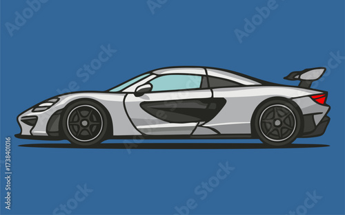 Luxury premium realistic sedan coupe sport colour dark elegant new 3d car urban lifestyle business work modern art design vector template isolated background