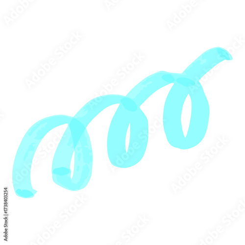 Highlighter Spiral Doodle Illustration