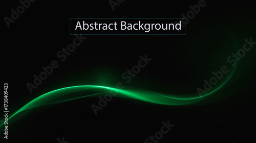 abstract green wave