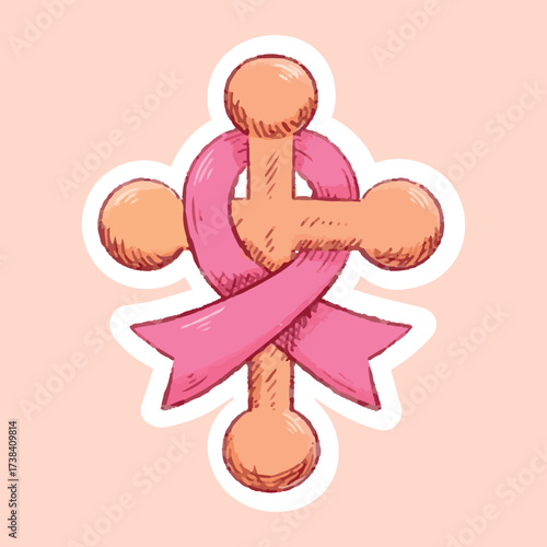 breast cancer awareness cross