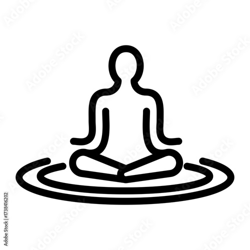 personal Boundaries simple line icon