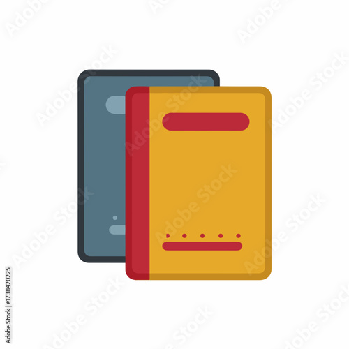 Modern passport flat design icon