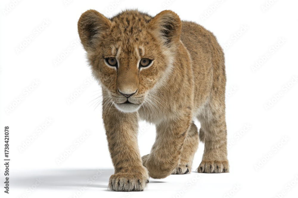 Obraz premium portrait of a lion cub