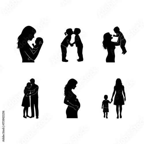 Achieve your goals with this dynamic set of icons representing success, planning, inspiration, growth, and passion for modern business and personal development.