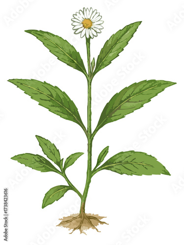 Eclipta alba illustration