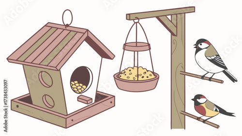 Attract birds to your garden with beautiful bird feeders and birdhouses for nature lovers view
