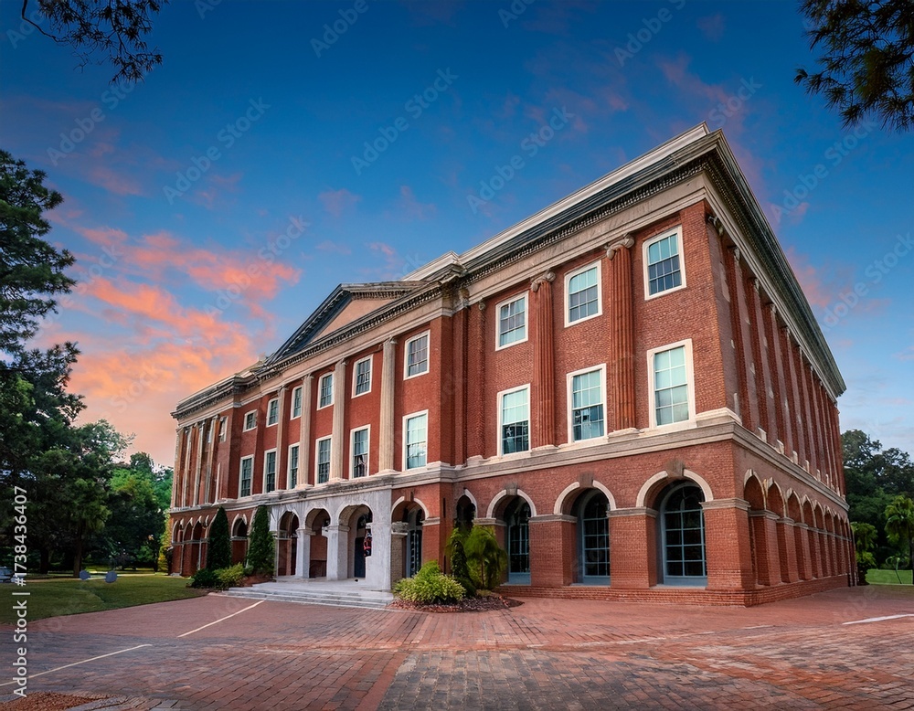 Fototapeta premium graniteville company building in augusta georgia