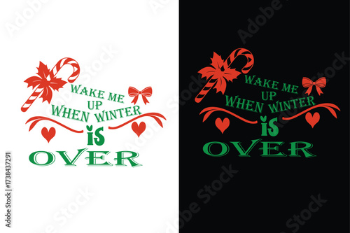 Christmas typography T shirt Design, Christmas is the most wonderful time