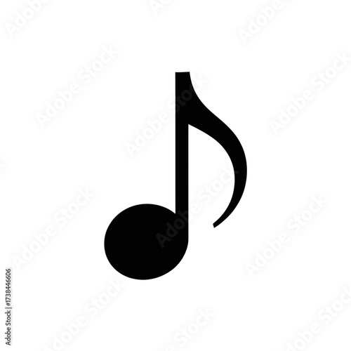 Music note vector graphic illustration for download use
