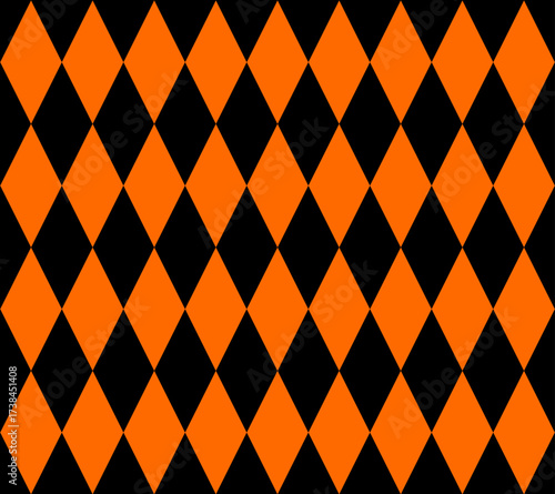 black and orange diamond background