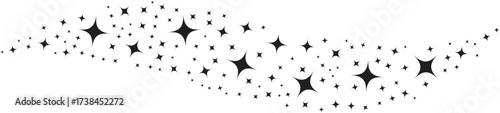 A flowing wave of sparkling stars and dots, creating a magical and whimsical effect.