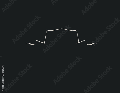 Cowboy Face Vector Image. Cowboy Silhouette Vector Images