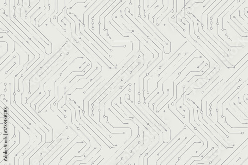 pcb circuit pattern vector seamless repeat electronic traces nodes technology background for design