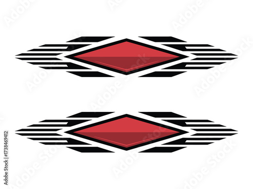 Car stickers and racing stripes vector designs for sporty vehicle decals custom wraps auto modification tuning graphics and high speed dynamic design projects