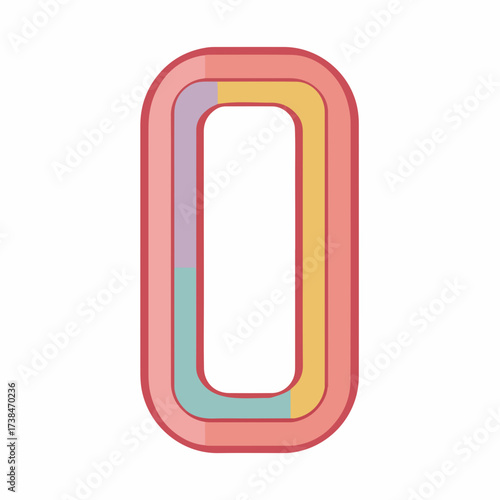 Minimalistic Phone Handset Geometric Icon Design