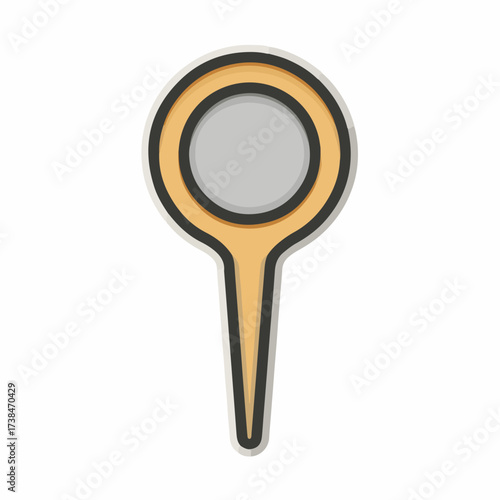 Modern Pin Flat Vector Icon Design