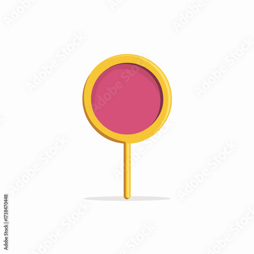 Geometric Map Marker Flat Icon Design