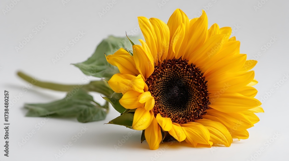 Fototapeta premium sunflower isolated on white background