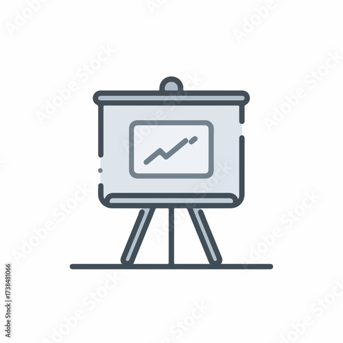 Sleek Presentation Board Monoline Design