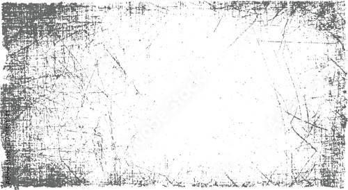 distressed background with gray scratches and speckles on a white surface.