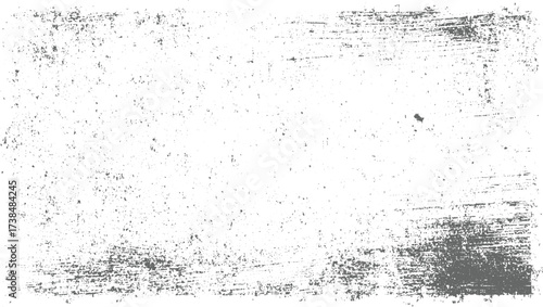 A distressed textured background with scattered gray speckles and rough horizontal lines on a white surface.