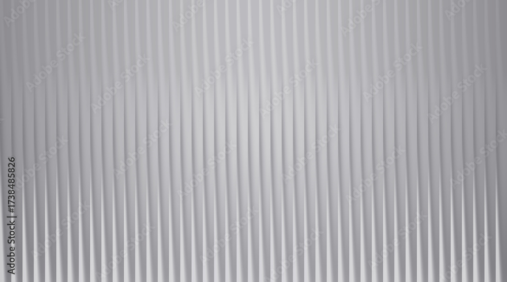 Obraz premium Abstract background with vertical corrugated lines in gray