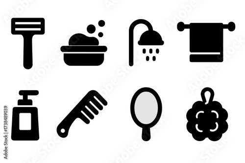 Body Care Icon Set.