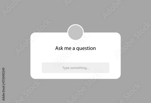 Question media button message concept. Isolated question vector symbol concept.