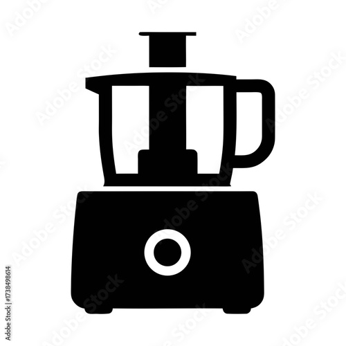 Vector art of food processor icon this kitchen appliance is used for chopping, slicing, and pureeing ingredients easily