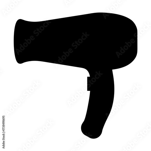 Vector art of hair dryer a compact and efficient hair dryer, ideal for quick and easy hair drying and styling at home or on the go