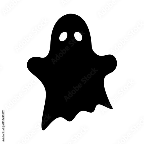 Vector art of ghost icon a simple vector illustration of a spooky spirit, representing halloween and paranormal activity