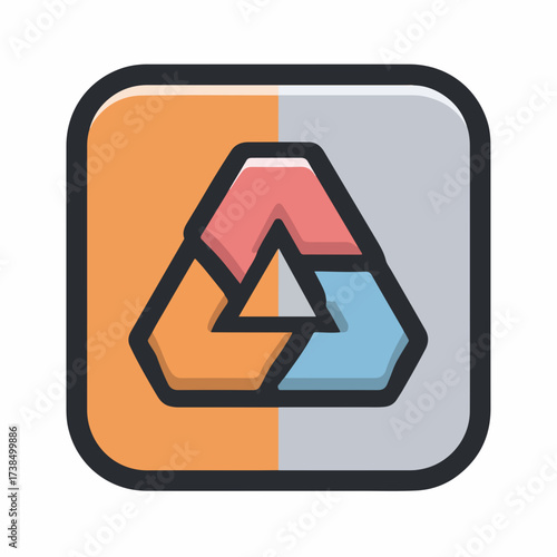 Eco-Friendly Recycle Monoline Icon Design