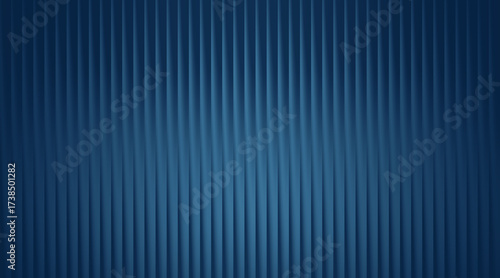 Abstract dark blue vertical ribbed background with subtle gradient