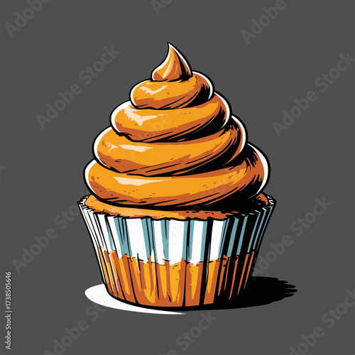 cupcake illustrations with various flavors
