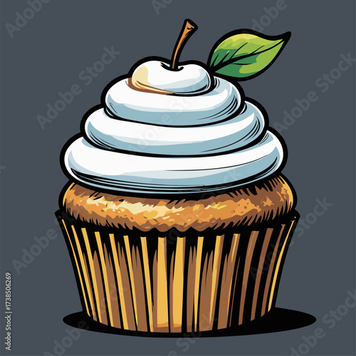 cupcake illustrations with various flavors