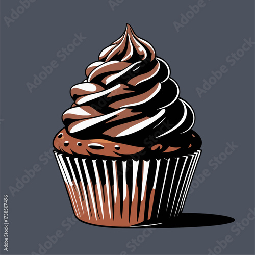 cupcake illustrations with various flavors