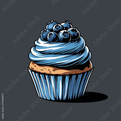 cupcake illustrations with various flavors