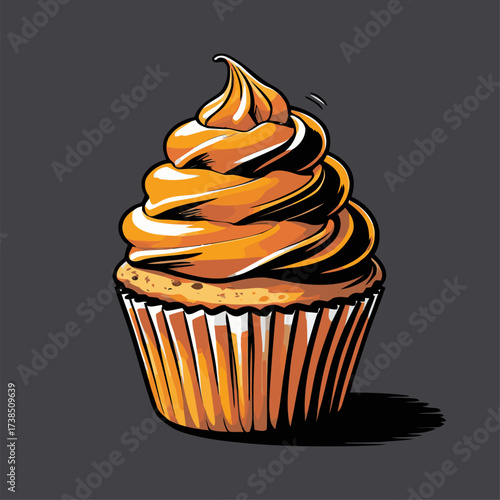 cupcake illustrations with various flavors