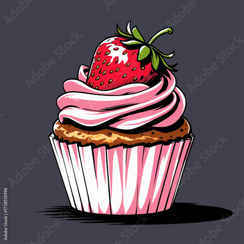 cupcake illustrations with various flavors