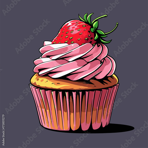 cupcake illustrations with various flavors