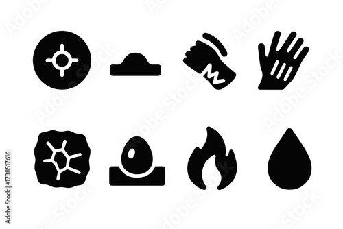 Irritation Symptoms Icons.