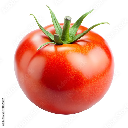 Wallpaper Mural A ripe red tomato vegetable isolated on a pure white background. Perfect for salad recipes, healthy diet menus, nutrition promotions, and food branding. Torontodigital.ca