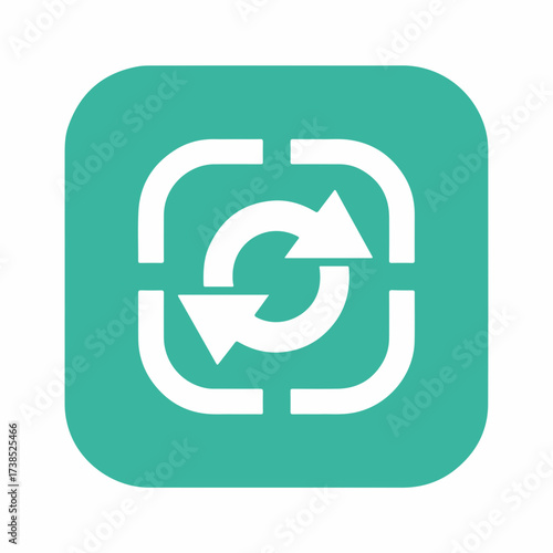 Sleek Refresh Symbol in Modern Design