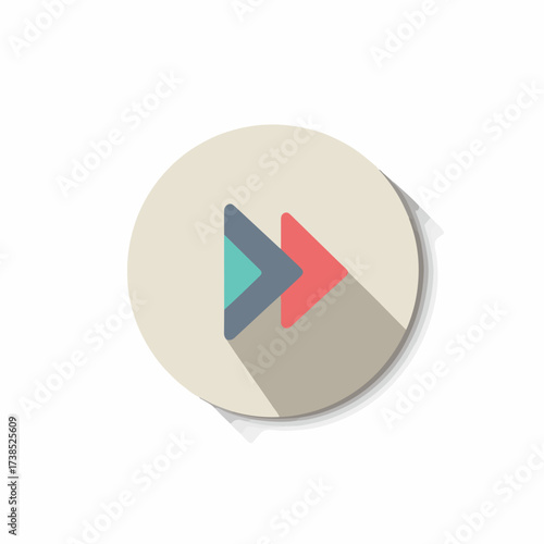 Geometric Rewind Flat Icon Design Concept Free Download Geometric Rewind Flat Icon Design Concept - GFXLoad
