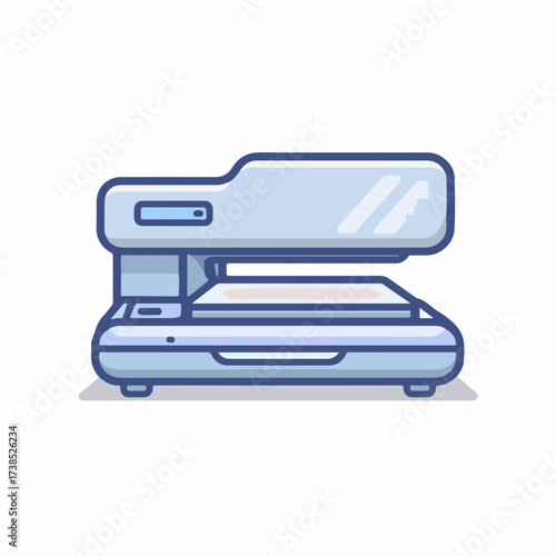Modern Scanner Pictogram in Duotone Style