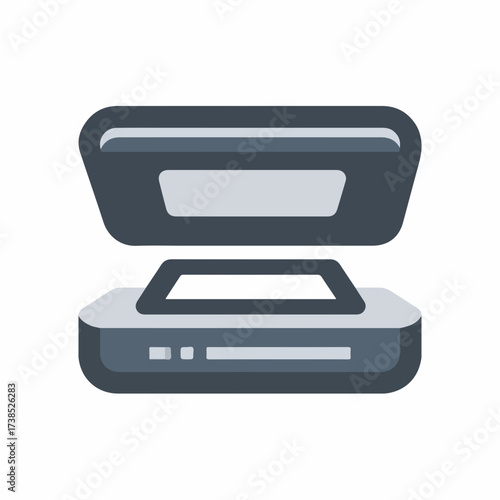 Modern Scanner Symbol in Duotone Style